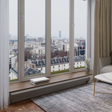 Настенный конвектор SAVVA Step-S 225х175х1900 (50х200), нижнее подключение, RAL 9003, 3416 Вт