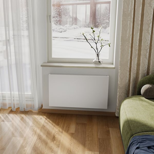 Настенный конвектор SAVVA Step-S 75х600х800 (100х50), RAL 9003, 1007 Вт