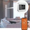 Дизайн конвектор SAVVA Chinook Electro Glass 300х1200 вертикальный, настенный, 700 Вт