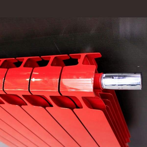 Монолитный биметаллический радиатор Rifar Monolit 300-11 бордо, боковое подключение