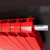 Монолитный биметаллический радиатор Rifar Monolit 350-9 бордо, нижнее левое подключение