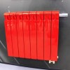 Монолитный биметаллический радиатор Rifar Monolit 350-9 бордо, нижнее левое подключение