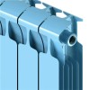 Монолитный биметаллический радиатор Rifar Monolit 350-6 сапфир, нижнее левое подключение