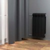 Монолитный биметаллический радиатор Rifar Monolit 500-10 антрацит, нижнее правое подключение