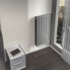 Монолитный биметаллический радиатор Rifar Supremo 350-14 титан, боковое подключение