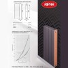 Монолитный биметаллический радиатор Rifar Supremo Ventil R 800-10 титан, нижнее правое подключение