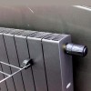 Монолитный биметаллический радиатор Rifar Supremo Ventil R 800-10 титан, нижнее правое подключение