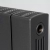 Монолитный биметаллический радиатор Rifar Supremo Ventil R 800-10 титан, нижнее правое подключение