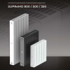 Монолитный биметаллический радиатор Rifar Supremo Ventil R 800-10 титан, нижнее правое подключение