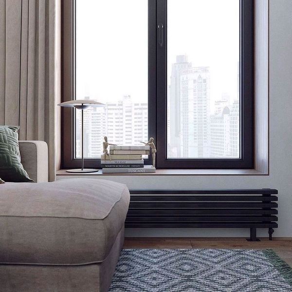 Трубчатый горизонтальный радиатор Caldo Bordo-800-5с-230-X с профилем 60х30, нижнее разнесённое