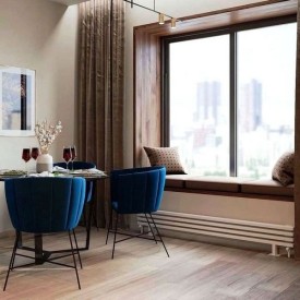 Трубчатый горизонтальный радиатор Caldo Bordo-600-4с-180-X с профилем 60х30, нижнее левое