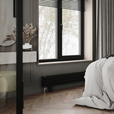 Трубчатый горизонтальный радиатор Caldo Bordo-500-6с-280-X с профилем 60х30, нижнее правое