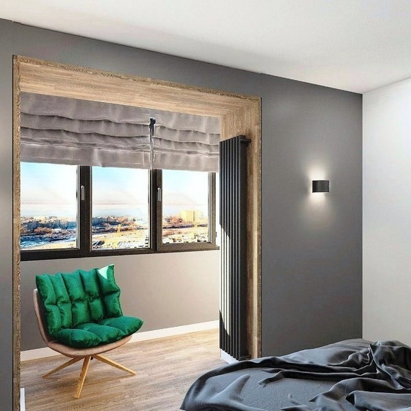 Трубчатый стальной радиатор Caldo Bordo U высотой 1000 мм с профилем 60х30