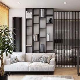 Трубчатый вертикальный радиатор Caldo Bordo-700-7с-330-U с профилем 60х30, нижнее левое