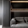 Трубчатый вертикальный радиатор Caldo Cube-2000-5с-240-U с профилем 40х40, нижнее правое