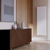 Трубчатый вертикальный радиатор Caldo Cube-2000-5с-240-U с профилем 40х40, нижнее правое