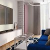 Трубчатый вертикальный радиатор Caldo Cube-2000-5с-240-U с профилем 40х40, нижнее правое