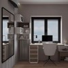 Трубчатый вертикальный радиатор Caldo Cube-700-8с-390-U с профилем 40х40, нижнее левое