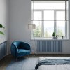 Трубчатый вертикальный радиатор Caldo Cube-700-8с-390-U с профилем 40х40, нижнее левое
