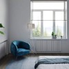 Трубчатый вертикальный радиатор Caldo Cube-700-8с-390-U с профилем 40х40, нижнее левое
