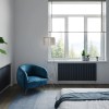 Трубчатый вертикальный радиатор Caldo Cube-700-8с-390-U с профилем 40х40, нижнее левое