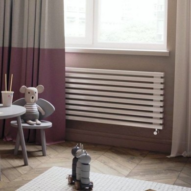 Трубчатый горизонтальный радиатор Caldo Cube-2000-6с-290-X с профилем 40х40, нижнее разнесённое