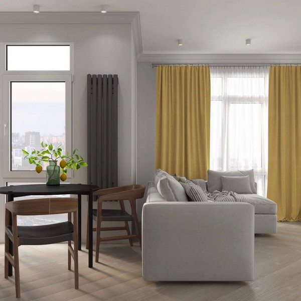 Трубчатый радиатор Caldo Ronda-2250-12с-U, боковое, ВхШхГ - 2250х592x74, 3213 Вт