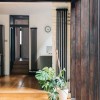 Трубчатый радиатор Delta 2180/4 чёрный матовый, боковое, ВхШхГ - 1800х176х70, 910 Вт