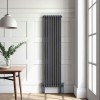 Трубчатый радиатор Delta 2180/12 RAL 7016, нижнее, ВхШхГ - 1800х528х70, 2730 Вт