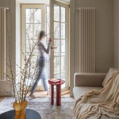 Трубчатый вертикальный радиатор отопления Delta высотой 1800 мм