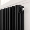 Трубчатый радиатор Delta 3057/22 чёрный матовый, боковое, ВхШхГ - 570х968х100, 1936 Вт