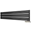 Трубчатый радиатор Empatiko Takt Horisont HR1-1912-500-48 Confident Black, нп, ВхШхГ 1912х536х64