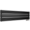 Трубчатый радиатор Empatiko Takt Horisont HR1-1912-500-48 Confident Black, нп, ВхШхГ 1912х536х64