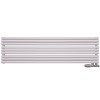 Трубчатый радиатор Empatiko Takt Horisont HLR2-352-200-9 Cozy grey, ниж, ВхШхГ 352х236х96