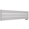 Трубчатый радиатор Empatiko Takt Horisont HLR2-352-200-9 Cozy grey, ниж, ВхШхГ 352х236х96