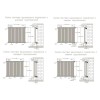 Трубчатый радиатор Empatiko Takt Horisont HLR2-1672-1500-42 Friendly Red, ниж, ВхШхГ 1672х1536х96