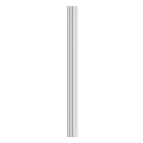 Трубчатый радиатор Empatiko Takt LR2-472-2000-12 Mild White, нижнее, ВхШхГ 2036х472х96