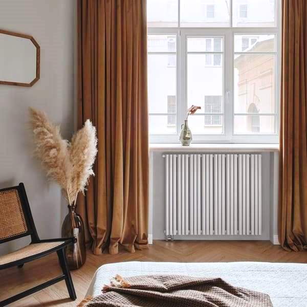Трубчатый радиатор Empatiko Takt L1-1072-300-27 Mild White, нижнее левое, ВхШхГ 336х1072х64
