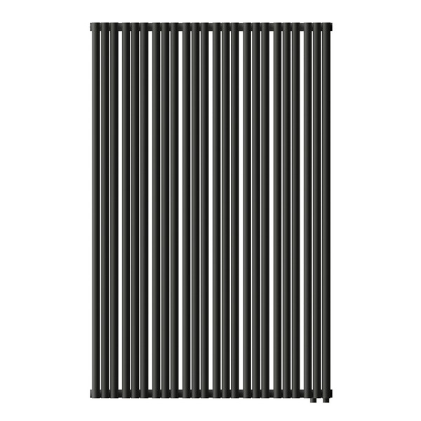 Трубчатый радиатор Empatiko Takt R1-592-1250-15 Confident Black, нижнее правое, ВхШхГ 1286х592х64