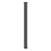 Трубчатый радиатор Empatiko Takt S2-952-2000-24 Confident Black, боковое, ВхШхГ 2036х952х96