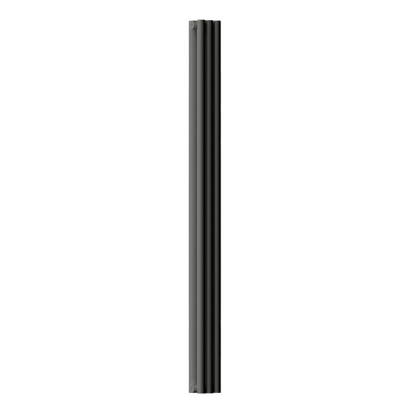 Трубчатый радиатор Empatiko Takt S2-952-2000-24 Confident Black, боковое, ВхШхГ 2036х952х96