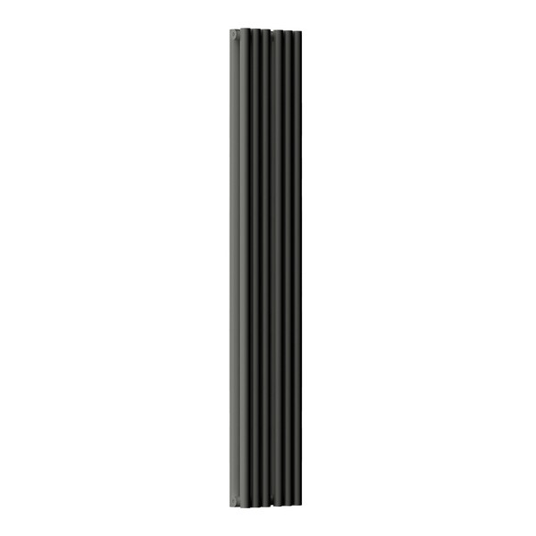 Трубчатый радиатор Empatiko Takt S2-952-2000-24 Confident Black, боковое, ВхШхГ 2036х952х96