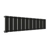 Трубчатый радиатор Empatiko Takt L1-1792-200-45 Confident Black, нижнее левое, ВхШхГ 236х1792х64