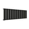 Трубчатый радиатор Empatiko Takt S2-2032-300-51 Confident Black, боковое, ВхШхГ 336х2032х96