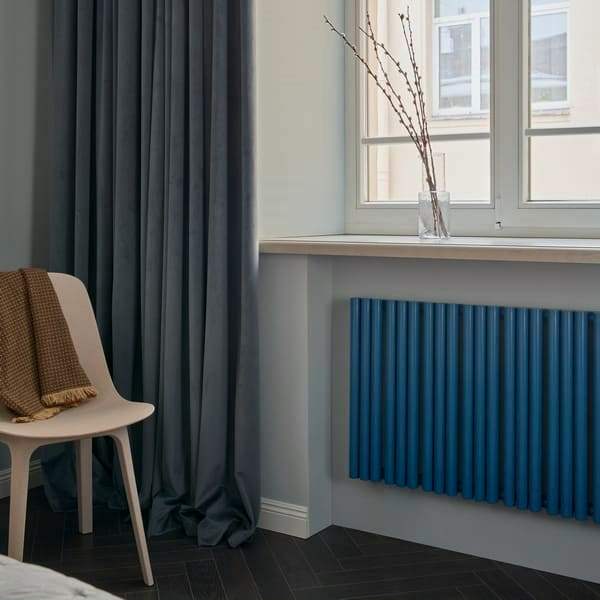 Трубчатый радиатор Empatiko Takt R1-1432-2000-36 Dreamy Blue, нижнее правое, ВхШхГ 2036х1432х64