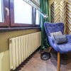 Трубчатый радиатор КЗТО Гармония А40 1-300-43, нижнее левое с вентилем, 1/2, ВхШхГ - 334х2151х70