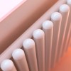 Трубчатый радиатор КЗТО Гармония С40 1-500-17, нижнее левое с вентилем, 1/2, ВхШхГ - 558х851х70