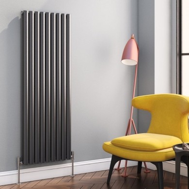 Трубчатый радиатор КЗТО Гармония 1-1500-4, нижнее левое с вентилем, 1/2, ВхШхГ - 1545х281х80