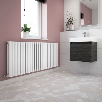 Трубчатый радиатор КЗТО Гармония 2-750-4, нижнее с вентилем, 1/2, ВхШхГ - 795х281х128