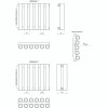 Трубчатый радиатор КЗТО Гармония 1-2000-5, боковое, 1/2, ВхШхГ - 2045х351х80